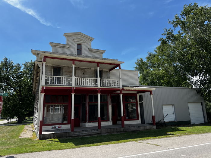 Shell Gas - 2022 Photo Building Restored (newer photo)